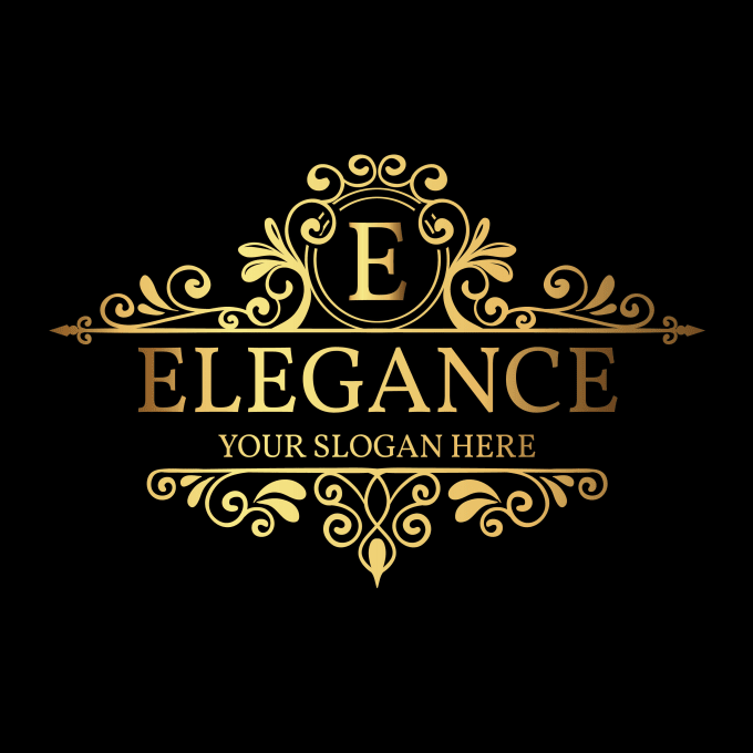 Gold Luxury Logo Design – GraphicsFamily