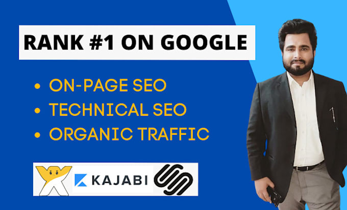 do onpage SEO of wix, kajabi, squarespace, and godaddy websites