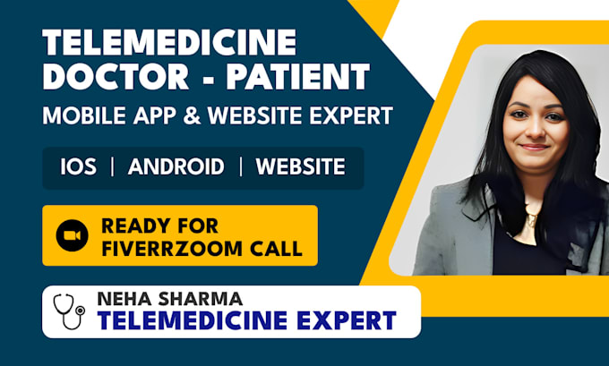 develop hippa complaint ai healthcare telemedicine app, patient app, doctor app