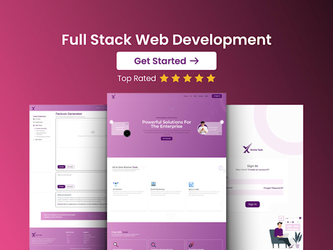 do web designing and web development