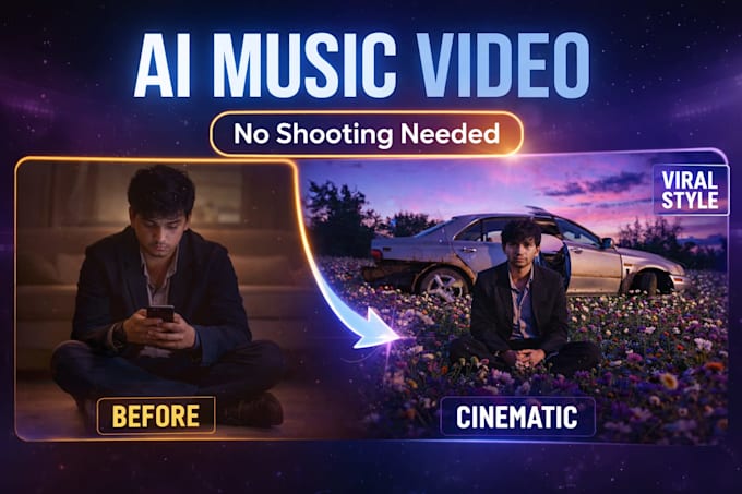 create viral cinematic ai music video with beat sync editing
