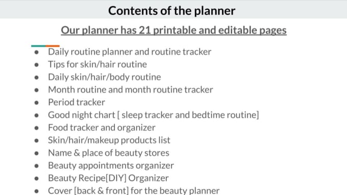 Make your skincare routine planner by Mayosman845