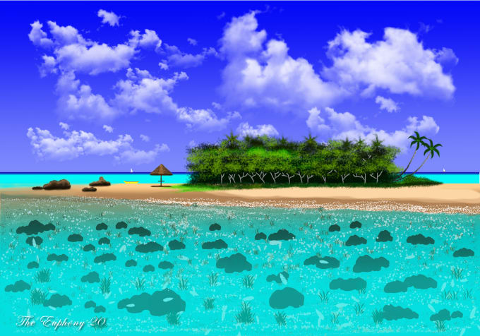 Drawing Beautiful Scenery And Transportation By Nazori This will be the horizon line, the line where the sea meets the sky.1 x research source. drawing beautiful scenery and