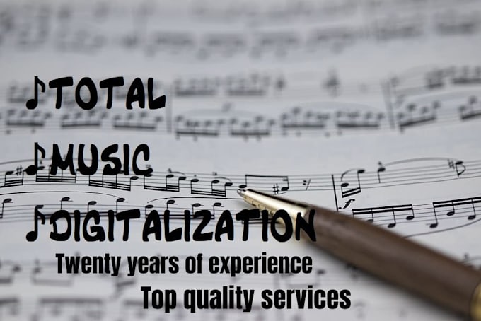 professionally transcribe your audio or sheet music to notation software