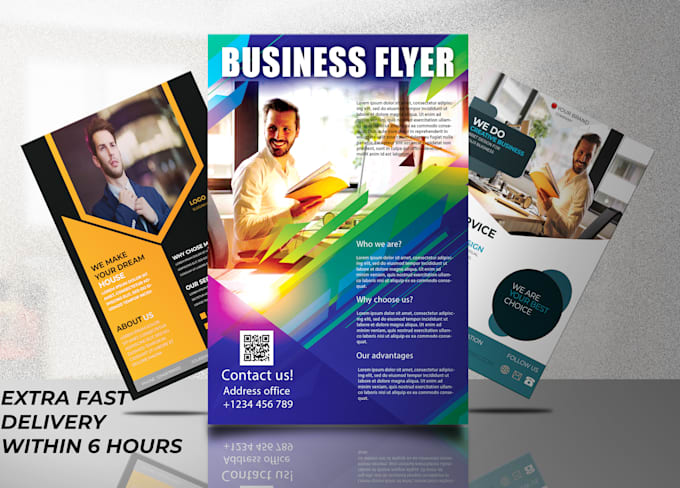 do awesome professional flyer design for your business