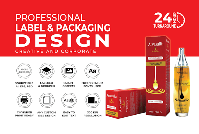 do supplement label design, food label design, and pouch design 24 hours