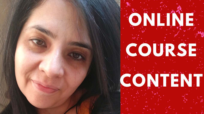 write online course content, curriculum design, lesson plan