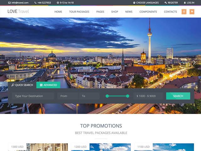 build a travel website with wordpress