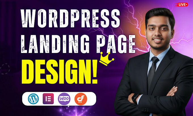 build responsive business wordpress website and landing page design