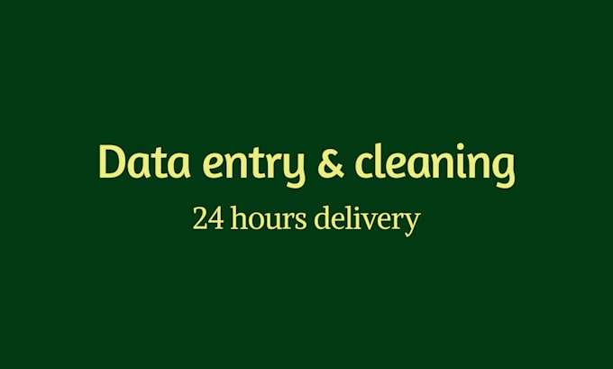 Do accurate data entry and admin tasks by Rabbi1987 | Fiverr