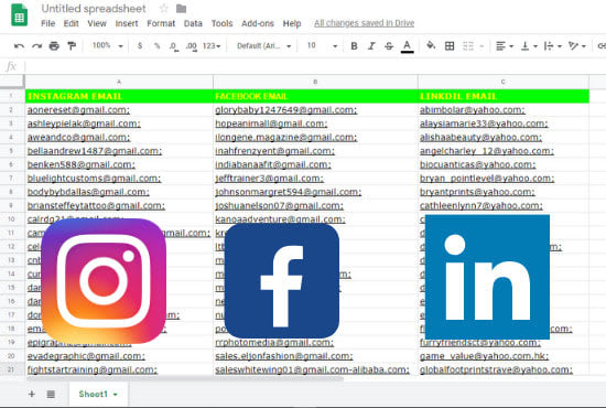 collect niche targeted emails from any social media platform