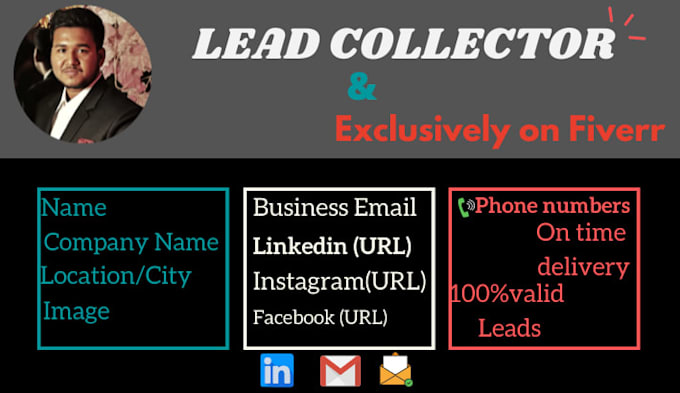 collect b2b lead generation, linkedin leads, email listing