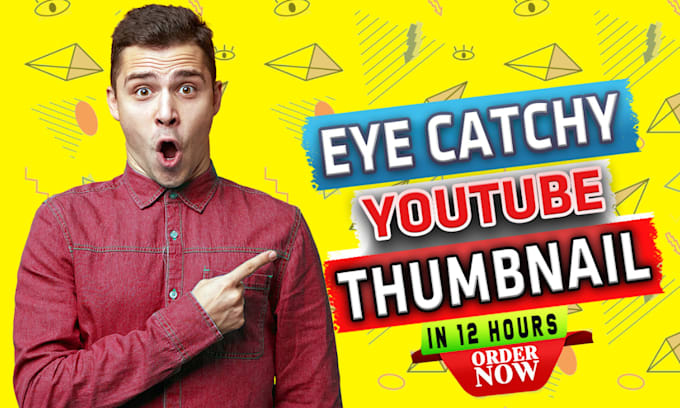 design eye catchy youtube thumbnail in 12 hours