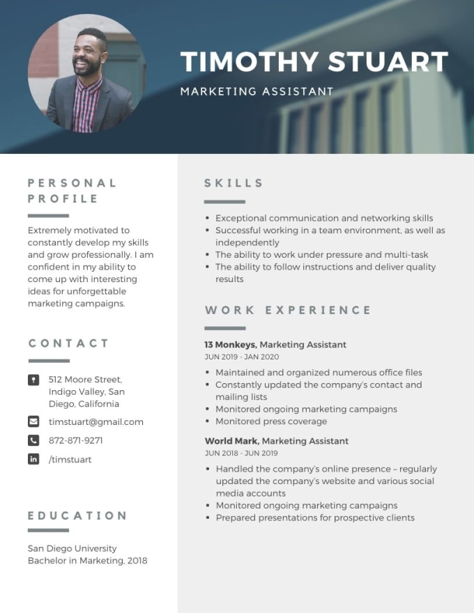 Provide a professional resume template bundle by Markbentli | Fiverr