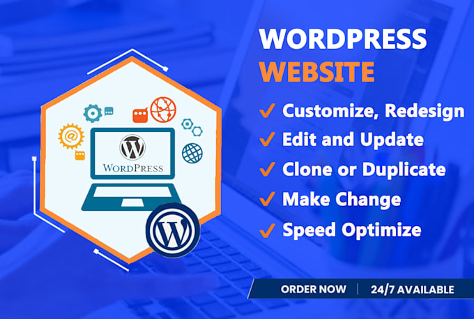 customize, redesign, clone or make change your wordpress website