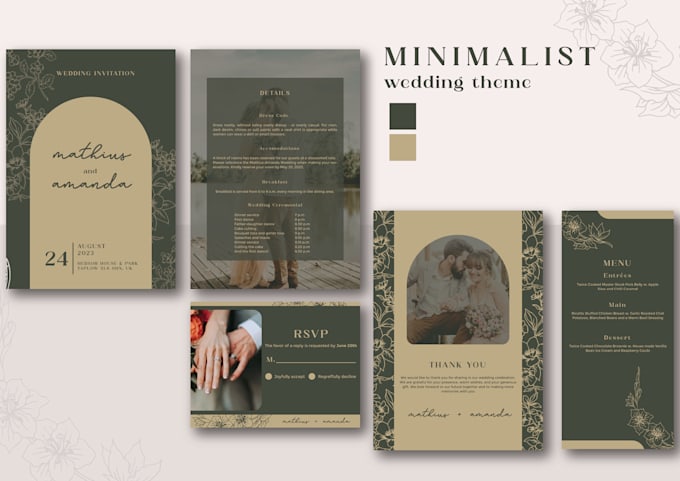 create unique wedding invitation package