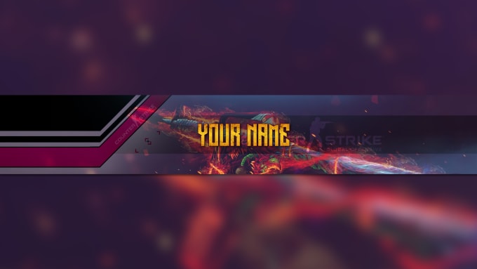 Make a csgo,apex legends,cod,lol,pubg and dota 2 youtube banner by ...