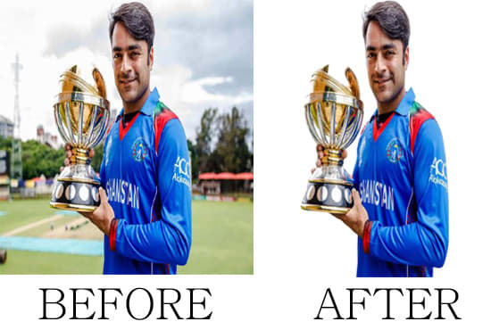 do retouching,resizing,croping,adding,removing background,other image adjustment