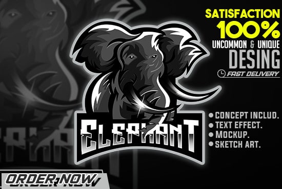 create an awesome elephant mascot for you