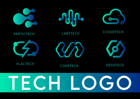 do modern technology, brand identity and crypto logo