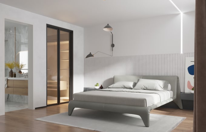 Top 10! I will do architectural interior and exterior rendering  for $90