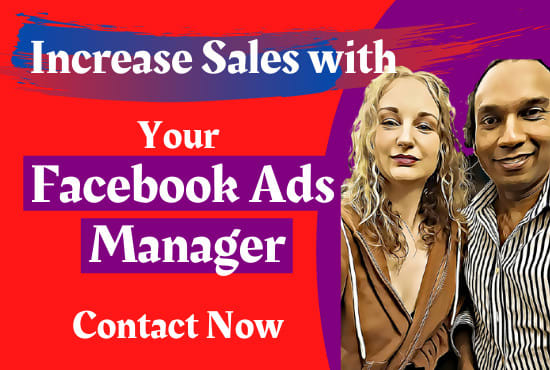 Hire a freelancer to be your facebook ads manager, run fb ads campaigns and marketing