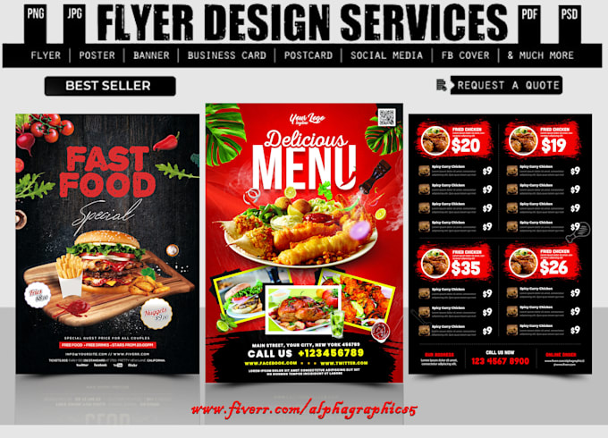 design restaurant menu, food truck menu, chalkboard menu, price list