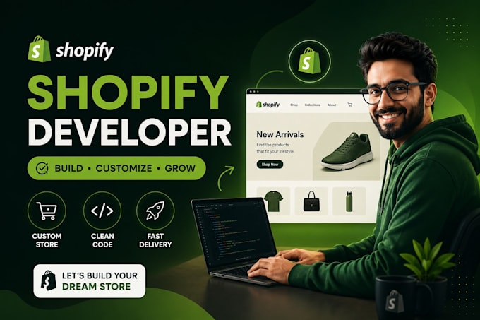 build a custom shopify theme, checkout and private app