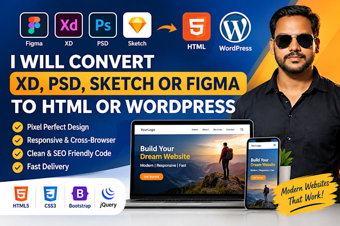 create template using HTML ,CSS and bootstrap