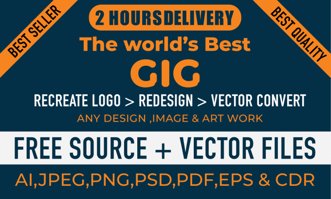 redesign,recreate,remake,edit logo,image to vector in 2hours