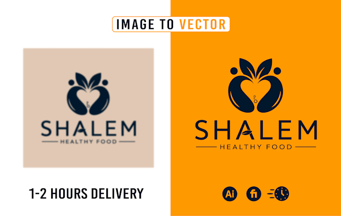 redraw, vectorise, convert logo or graphic to vector