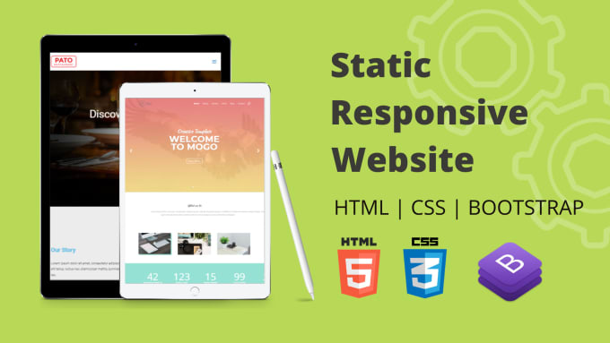 Create website using html, css, bootstrap by Muslimaafroz23 | Fiverr