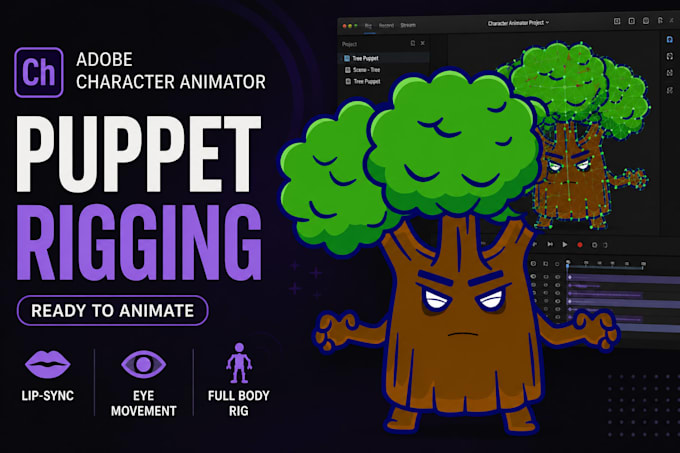 create and rig a custom adobe character animator puppet