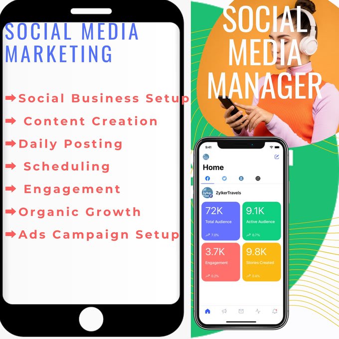 be a social media marketing manager