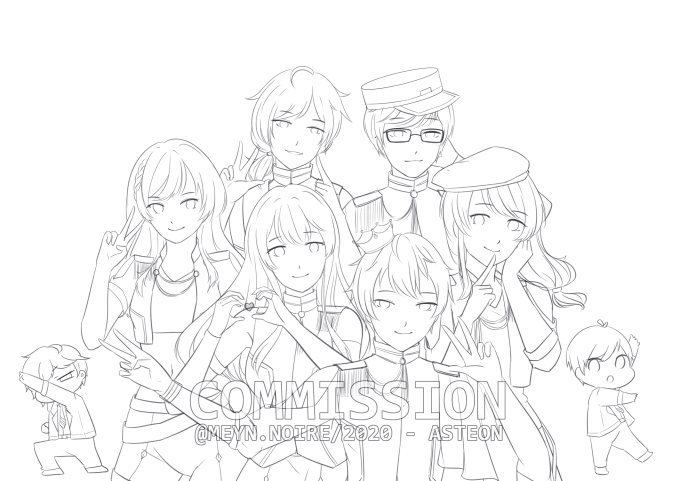 Lineart Anime - Line Art PNG Image With Transparent Background | TOPpng