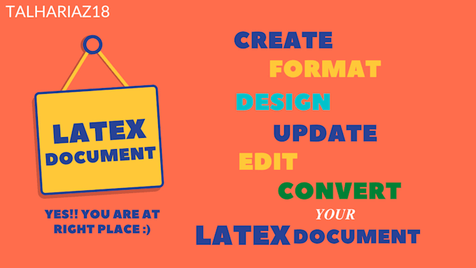 convert format your document in latex