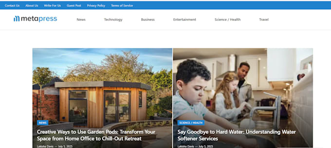 publish your article or link building on metapress