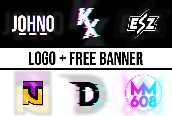 design a clean logo and banner for your youtube and twitch