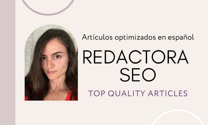 write SEO optimized blog posts and articles in spanish