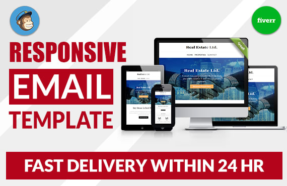 create HTML email template, responsive email template or newsletter