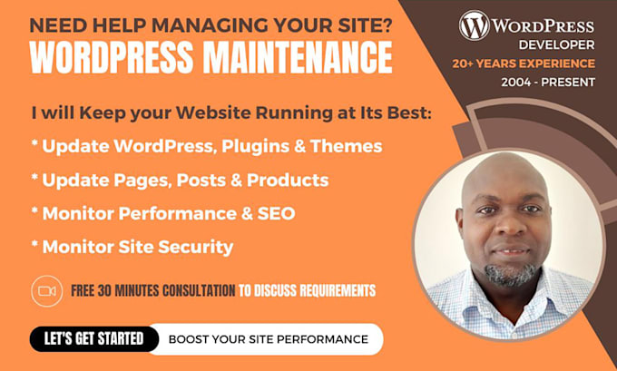 maintain and keep your wordpress website updated