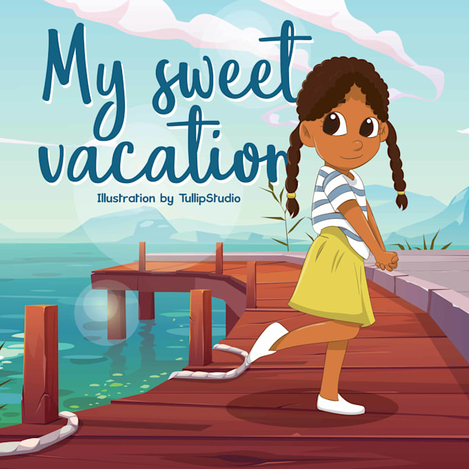 create beautiful african american children book illustration