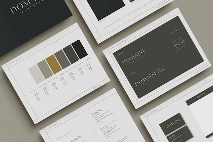 create a custom minimalist logo and branding package