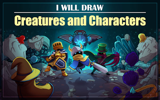 illustrate fantasy art creatures and characters