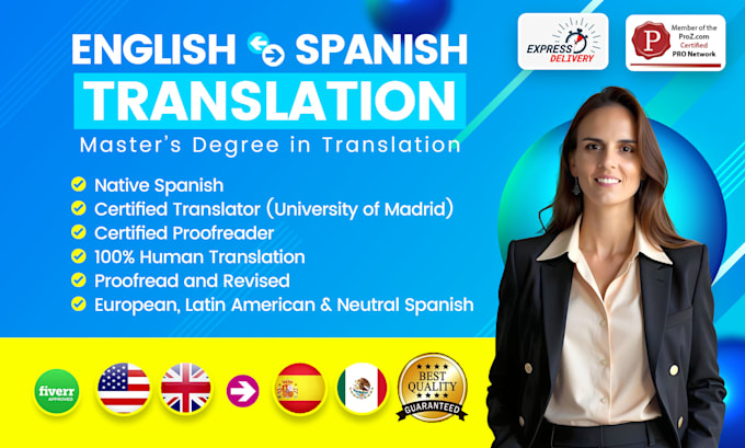 translate english to spanish translation spanish to english