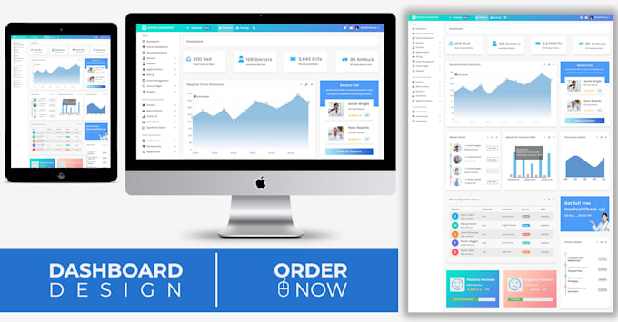 do web template, dashboard and UI design