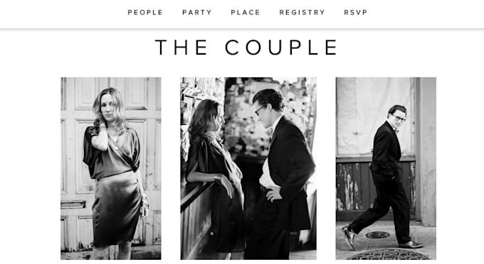 develop a fully responsive wedding website with rsvp and photo gallery