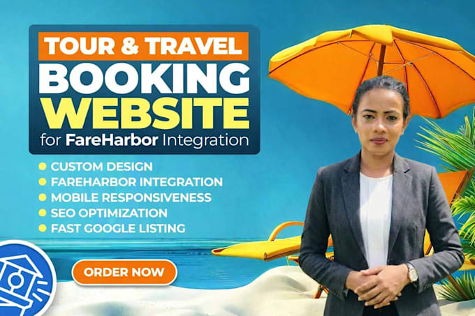 build a travel tour booking website with fareharbor, rezdy, peek pro, newbook