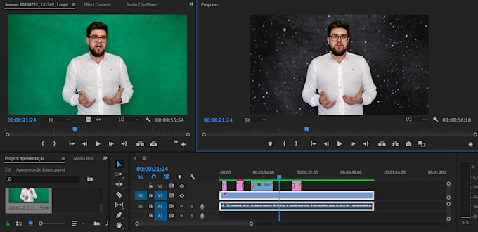 put the right background on your green screen video or chromakey