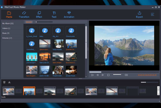 create an amazing photo, video slideshow with music